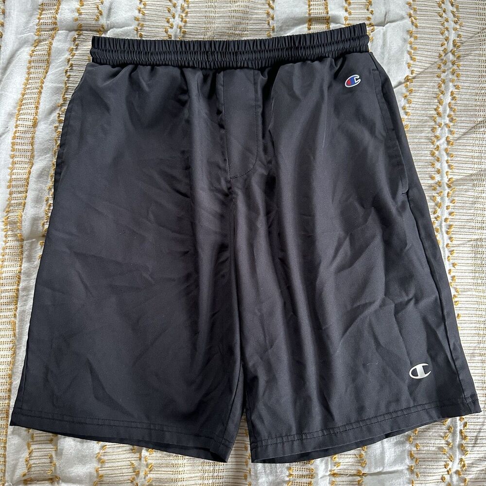 Champion Boy’s Logo Black Drawstring Pull-On Shorts Size XXL 18/20